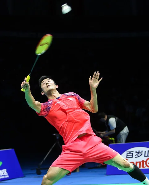 Chen Long China Gibt Dem Prannoy India Halbfinale Der Badminton — Stockfoto