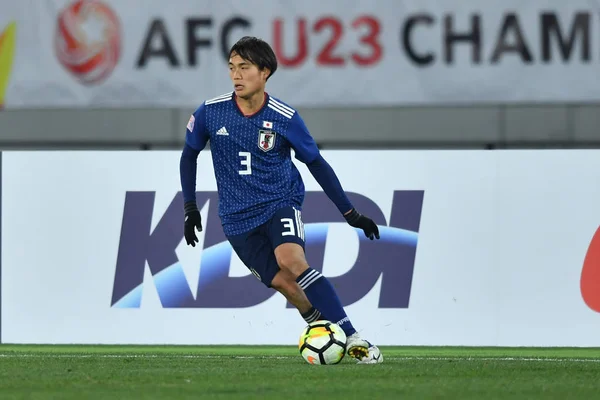 일본의 Itsuki Urata 동쪽으로 중국의 2018 2018 Afc 그들의 경기에서 — 스톡 사진