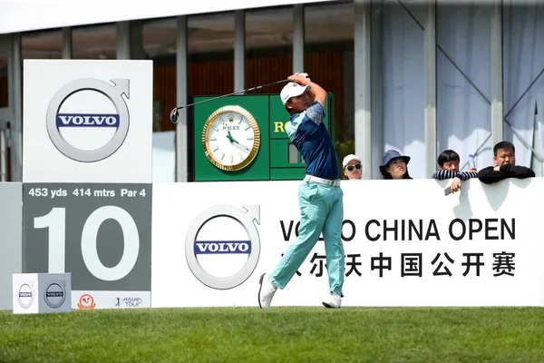Ashun China Compete Terceira Rodada Torneio Golfe Volvo China Open — Fotografia de Stock