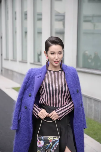 Die Chinesische Schauspielerin Bingbing Kommt Zur Giorgio Armani Show Während — Stockfoto