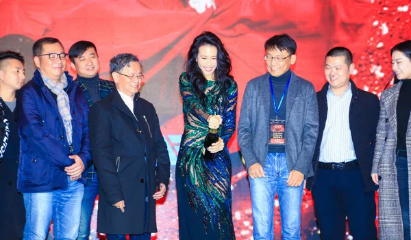 Hong Kong Singer Actress Karen Mok Center Attends Press Conference — стокове фото