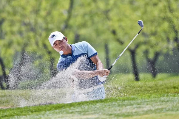 Ashun Kina Tävlar Den Tredje Omgången 2018 Volvo China Open — Stockfoto