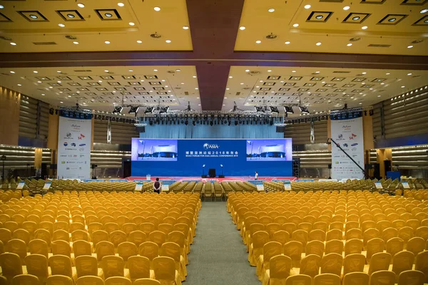 Vista Interior Sala Conferências Principal Bfa International Convention Center Antes — Fotografia de Stock