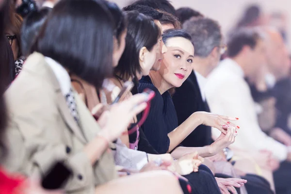 Actrice Hong Kong Carina Lau Assiste Collection Haute Couture Christian — Photo