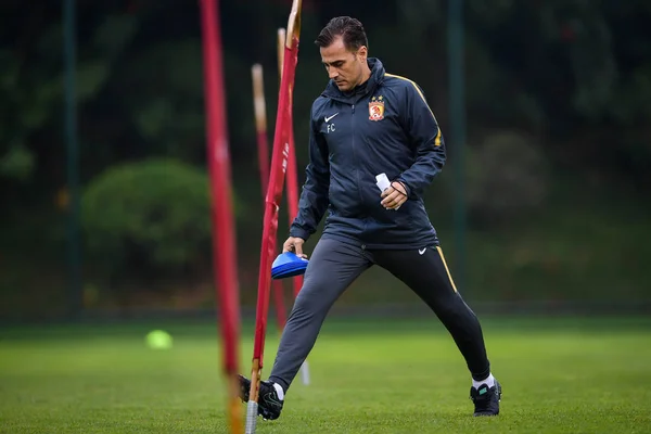 Head Coach Fabio Cannavaro China Guangzhou Evergrande Taobao Takes Part — Stock Photo, Image