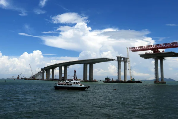 World Longest Cross Sea Bridge Hong Kong Zhuhai Macao Bridge — Stock Photo, Image