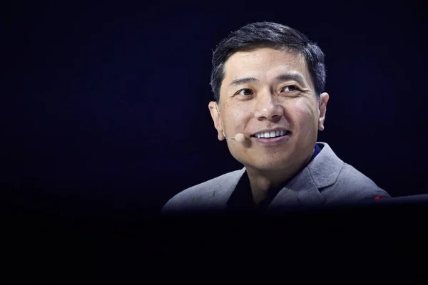 Робин Яньхун Председатель Генеральный Директор Baidu Inc Фестивале Инноваций Geekpark — стоковое фото