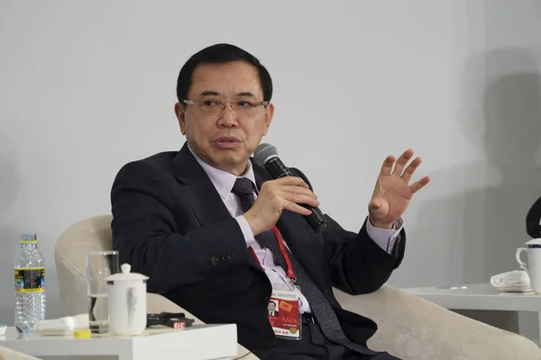 Tomson Dongsheng Voorzitter Ceo Van Tcl Corporation Woont Sub Forum — Stockfoto