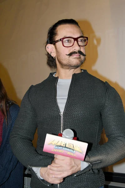 Indické Herce Aamir Khan Účastní Roadshow Podporu Své Nové Hudební — Stock fotografie