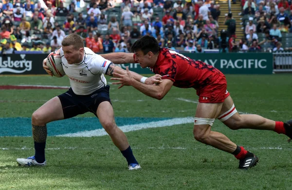 Russie Concourt Contre Pays Galles Dans Match Rugby Lors Des — Photo