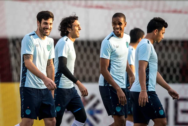 Spieler Des Thailändischen Buriram United Nehmen Einer Trainingseinheit Für Ein — Stockfoto