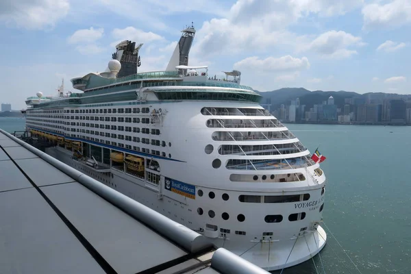 Crucero Voyager Seas Royal Caribbean Representa Puerto Hong Kong China — Foto de Stock