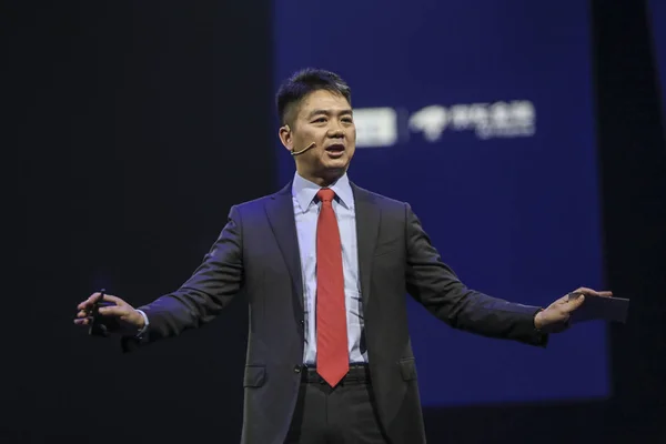 Richard Liu Qiangdong Předseda Představenstva Generální Ředitel Online Prodejce Com — Stock fotografie