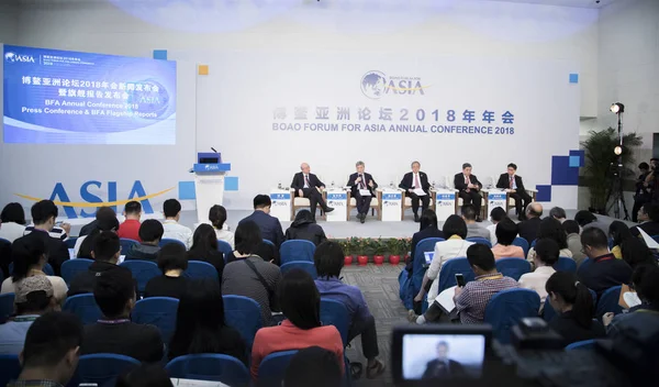 Zhou Wenzhong Merkez Asya Bfa Boao Forumun Genel Sekreteri Bir — Stok fotoğraf