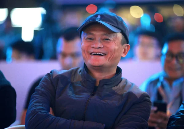 Jack Yun Chairman Alibaba Group Reacts Total Gmv Gross Merchandise — 图库照片