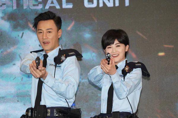 Hong Kong Singers Actor Raymond Lam Left Actress Charlene Choi — Stock Photo, Image