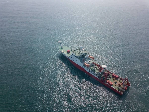 Navio Pesquisa China Kexue Ciência Parte Porto Para Uma Expedição — Fotografia de Stock