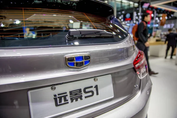 Carro Geely Vision Está Exibição Durante 15Th China Guangzhou International — Fotografia de Stock