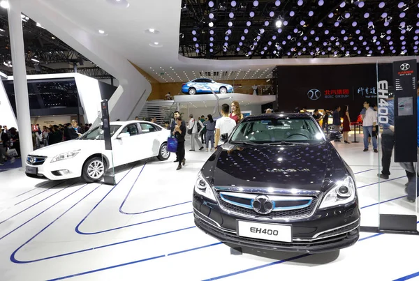 Eh400 Elbil Baic Bjev Baic Koncernen Displayen Beijing International Automotive — Stockfoto