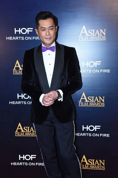 Hong Kong Actor Singer Louis Koo Poses Arrives Red Carpet — Stock Photo, Image