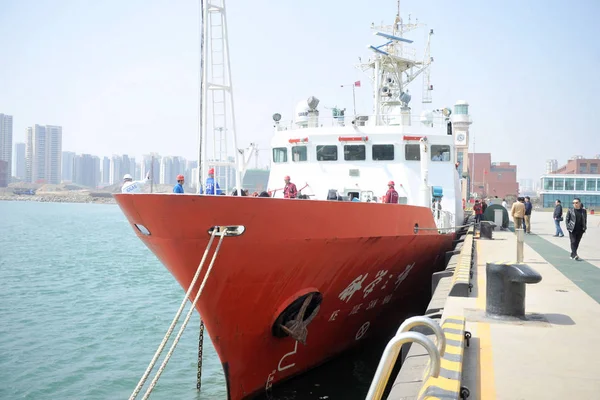 Buque Investigación China Kexue Ciencia Prepara Para Partir Puerto Para —  Fotos de Stock