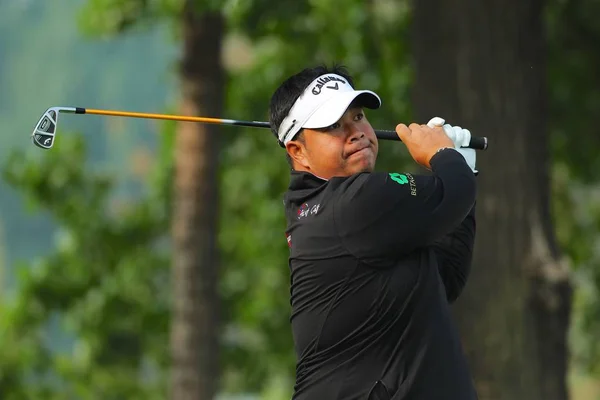 Kiradech Aphibarnrat Tailândia Compete Primeira Rodada Torneio Golfe 2018 Volvo — Fotografia de Stock