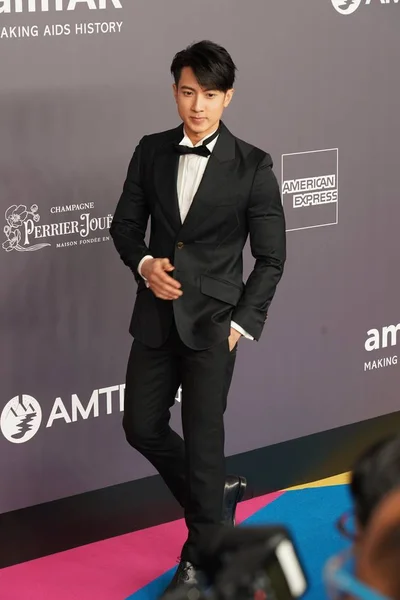 Cantante Actor Bruneano Chun Llega Alfombra Roja Para Gala Recaudación — Foto de Stock