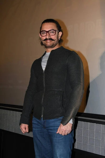 Actor Indio Aamir Khan Asiste Road Show Para Promocionar Nueva — Foto de Stock