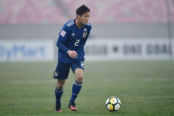 Ainsi Fujitani Japon Dribble Contre Ouzbékistan Dans Son Match Quart — Photo