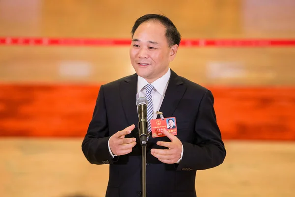 Shufu Ordförande Zhejiang Geely Holding Group Ltd Också Ställföreträdare För — Stockfoto