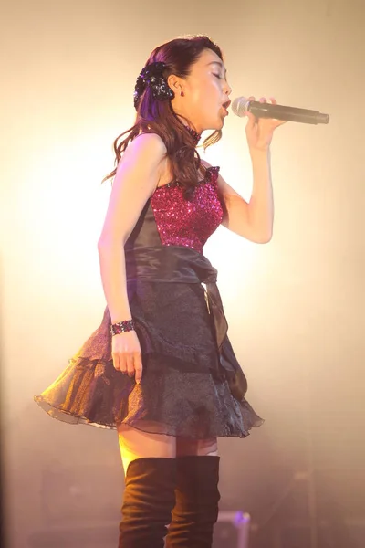 Cantante Actriz Japonesa Noriko Sakai Actúa Durante Concierto Sakai Noriko — Foto de Stock