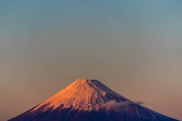 Tájkép Hófödte Mount Fuji Kanagawa Prefektúrában Japánban Január 2018 — Stock Fotó