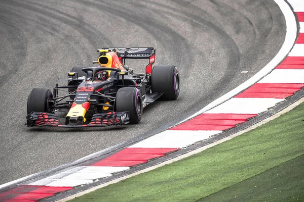 Dutch Driver Max Verstappen Red Bull Racing Steers His Car Stock Picture