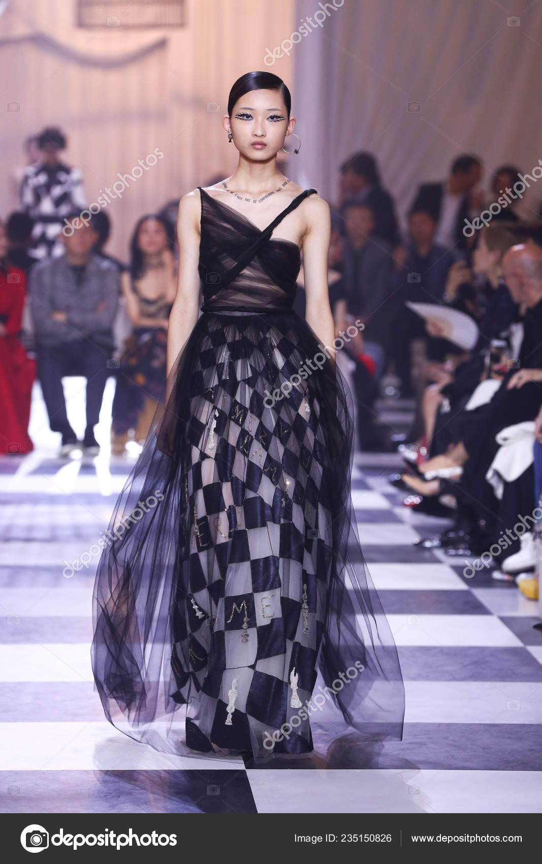 A model displays a new creation during Christian Dior SpringSummer 2018  Haute Couture Collection in Shanghai China 29 March 2018 Stock Photo   Alamy