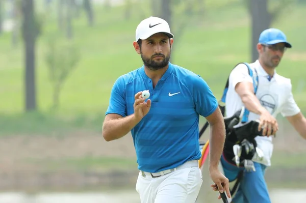 Alexander Levy França Compete Rodada Final Torneio Golfe Volvo China — Fotografia de Stock