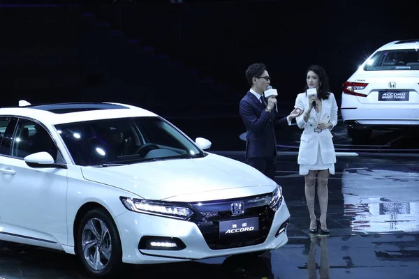 Kínai Színésznő Zhang Ziyi Részt Vesz 2018 Honda Accord Pekingben — Stock Fotó