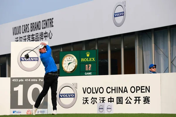 Alexander Bjork Suécia Compete Primeira Rodada Torneio Golfe Volvo China — Fotografia de Stock