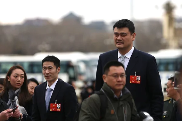 Estrella Del Baloncesto Chino Retirada Yao Ming Más Alta Nueva —  Fotos de Stock