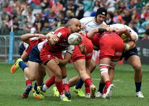 Russie Concourt Contre Pays Galles Dans Match Rugby Lors Des — Photo