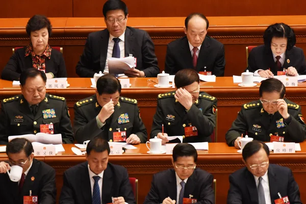 Fang Fenghui Centroderecha Miembro Comisión Militar Central China Cmc Jefe —  Fotos de Stock