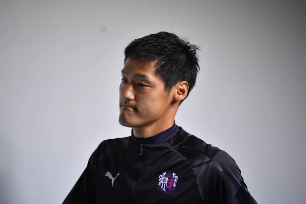 Japanese Football Player Kenta Tanno Japan Cerezo Osaka Attends Press — Stock Photo, Image