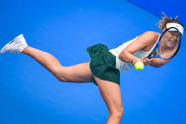 Die Russin Maria Scharapowa Hat Erstrundenspiel Des Wta Tennisturniers Shenzhen — Stockfoto