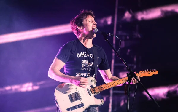 Cantante Inglés James Blunt Actúa Durante Concierto Shanghái China Abril — Foto de Stock