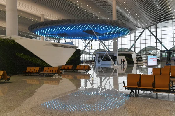 Guangzhou Baiyun Uluslararası Havaalanı Nın Terminal Nin Görünümü Güney Çin — Stok fotoğraf