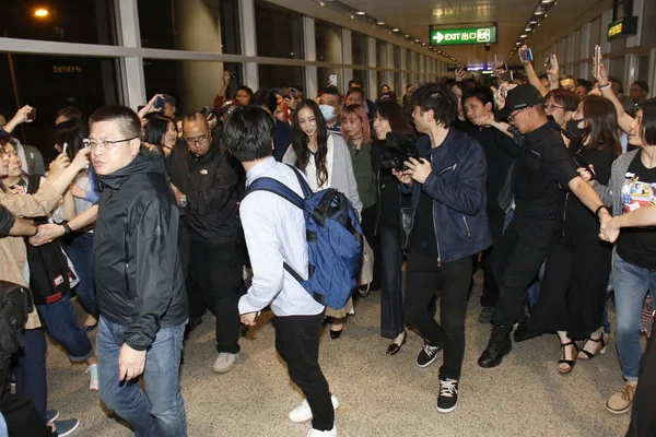 Japanese Singer Namie Amuro Heads Exit Landing Hong Kong International — Stock Photo, Image