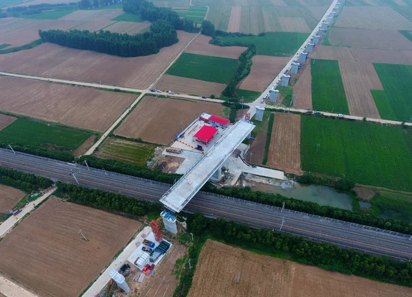 Ponte Del Peso 500 Tonnellate Ruotato Gradi Senso Antiorario Sulla — Foto Stock