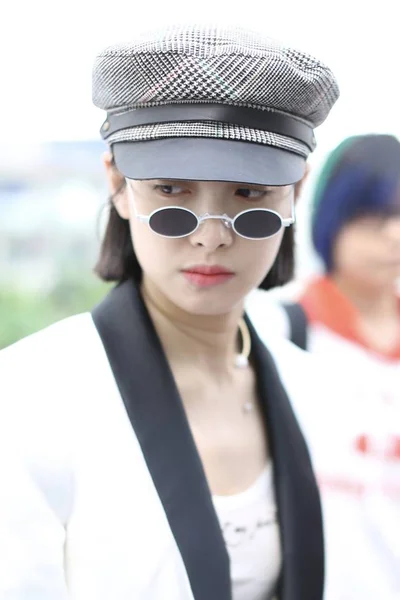 Cantante Actriz China Victoria Song Song Qian Representa Aeropuerto Internacional — Foto de Stock