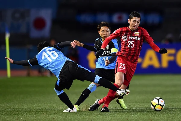 Özbek Futbol Oyuncusu Odil Ahmedov Çin Şangay Sipg Doğru Japonya — Stok fotoğraf