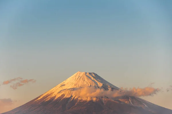 Τοπίο Του Χιονισμένο Όρος Fuji Στο Νομό Καναγκάουα Ιαπωνία Ιανουαρίου — Φωτογραφία Αρχείου