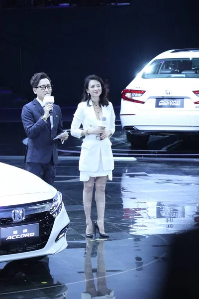 Kínai Színésznő Zhang Ziyi Részt Vesz 2018 Honda Accord Pekingben — Stock Fotó